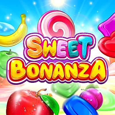 Sweet Bonanza online slot game tile available at Vegas Spins